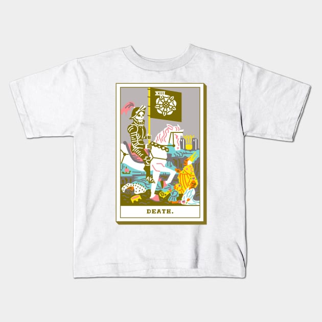 XIII - Death - Tarot Card Kids T-Shirt by Joe Gottli